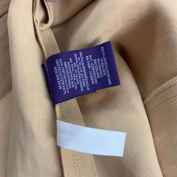 RALPH LAUREN Collection Beige Acetate Blend Snaps Dress - Picture 6 of 7